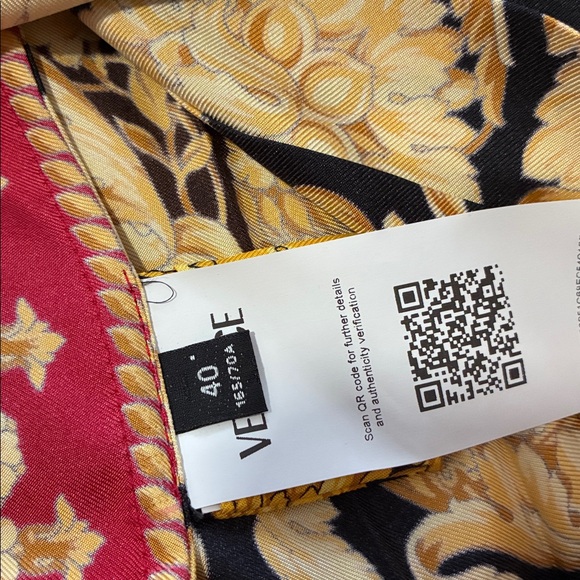 Versace Black, Gold & Red Baroque Silk Mini Skirt - Picture 13 of 15